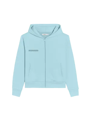 365 Zipped Hoodie—celestial blue