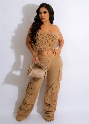 Always Good Vibes Cargo Pant Nude