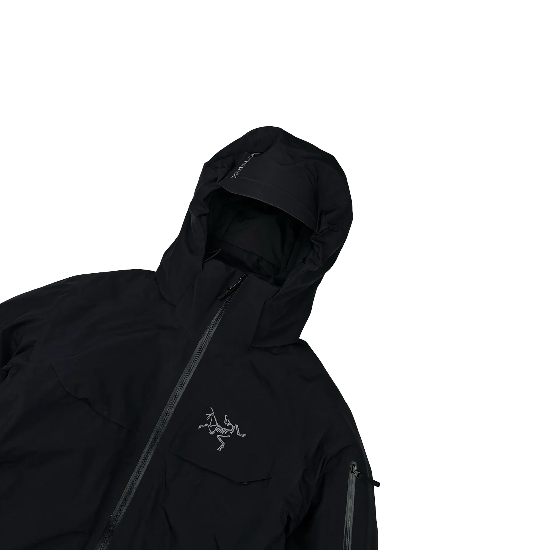 Arcteryx Black Macai Down Filled Gore-Tex Drop Hood Jacket - Medium