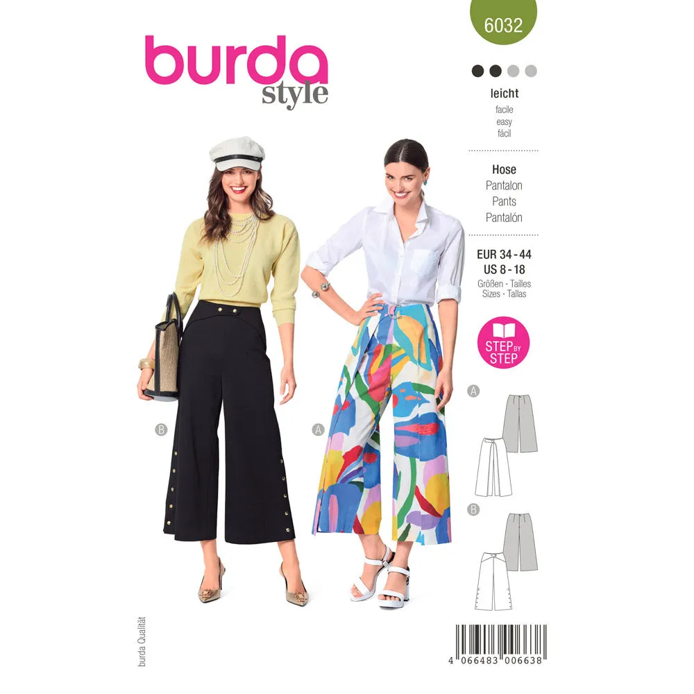 BURDA - 6032 Trousers / Pants