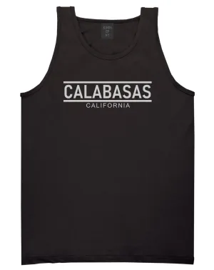 Calabasas California City Lines Mens Tank Top T-Shirt