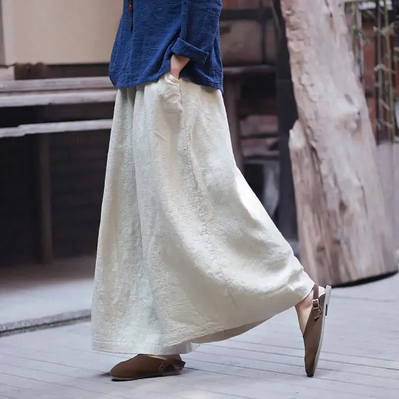 Chic Vintage Linen Culottes: Must-Have Casual Summer Staple