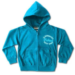 Cleethorpes Blue Kids Zipped Hoody