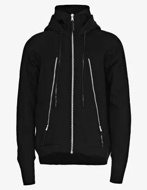 Double-hooded Zipped Sweatshirt