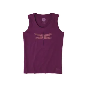 Dragonfly Sleeveless Crusher Scoop T-Shirt by Life is good