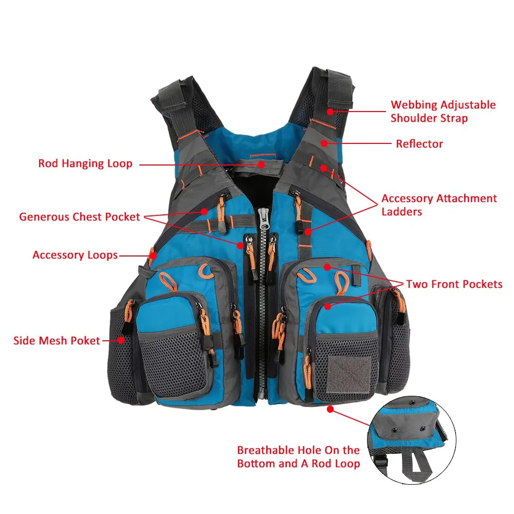 Fast Drying Outdoor Mesh Life Vest | Breathable Mesh | For Outdoor Activities 