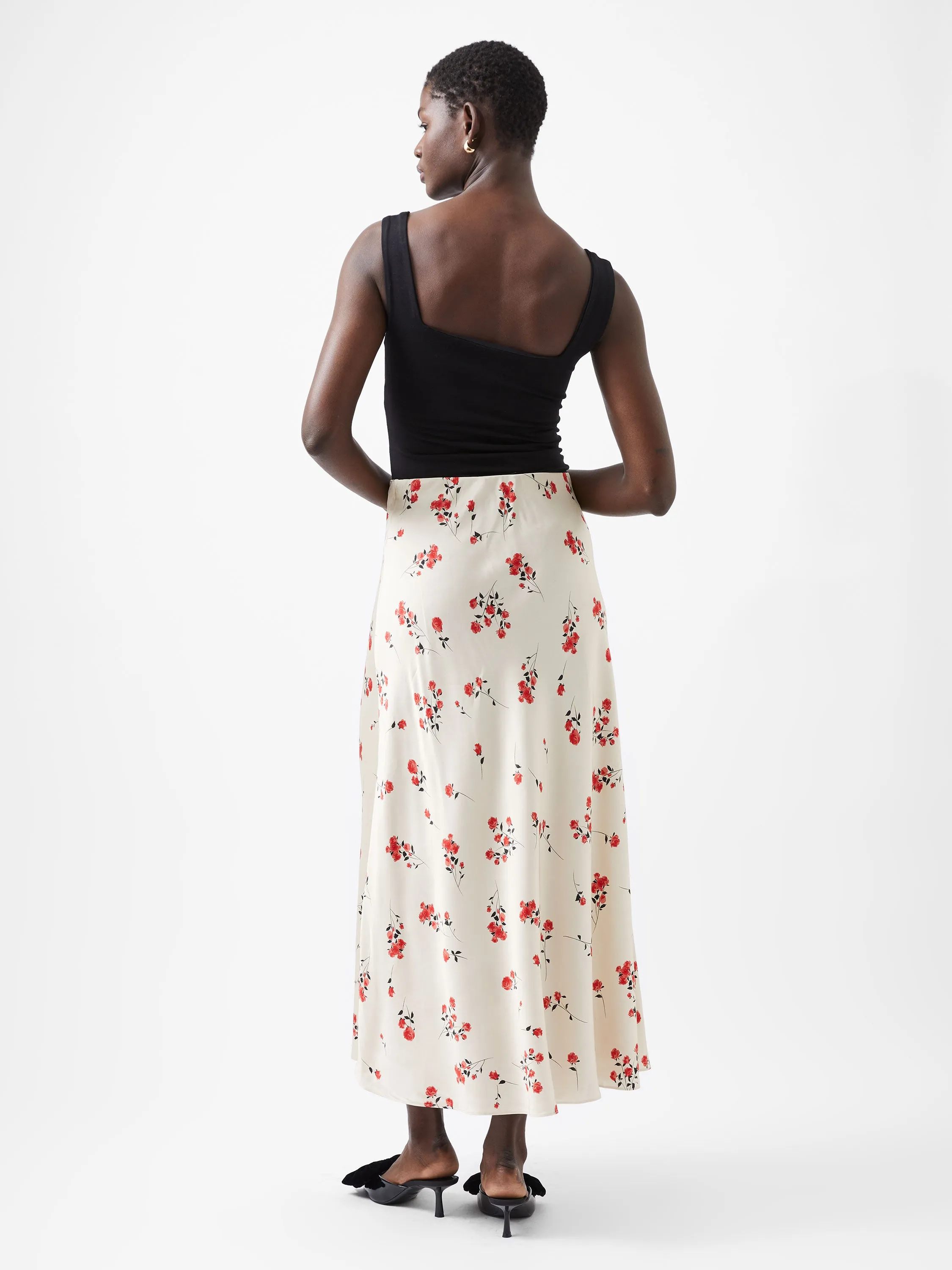 Floramour Ennis Satin Maxi Skirt