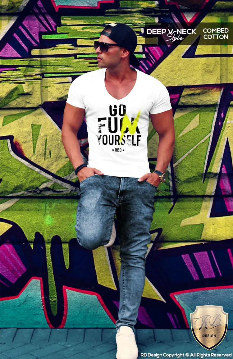 Go Fun Yourself Men's Summer Festival T-shirt Scoop Neck Tee MD805