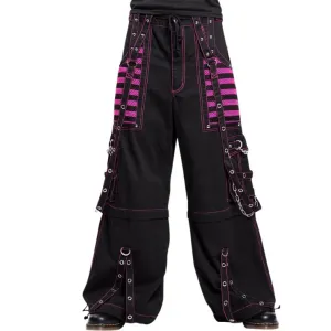 Gothic Electro Emo Pant - Black/Pink