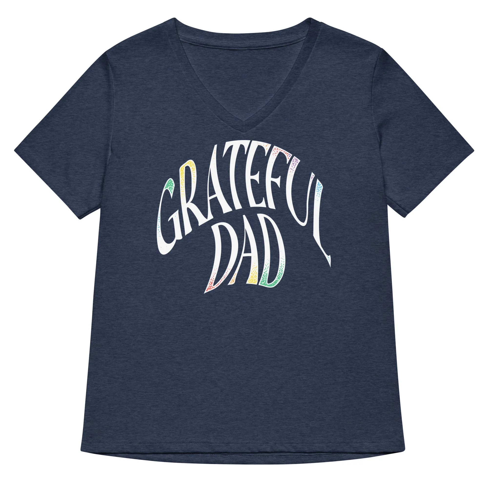 Grateful Dad Women's V-Neck Tee