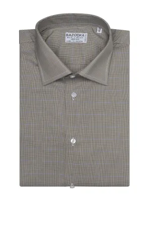 Grey Prince of Wales Shirt by Bazooka