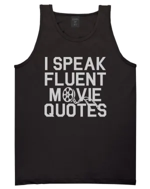 I Speak Fluent Movie Quotes Funny Nerd Mens Tank Top T-Shirt