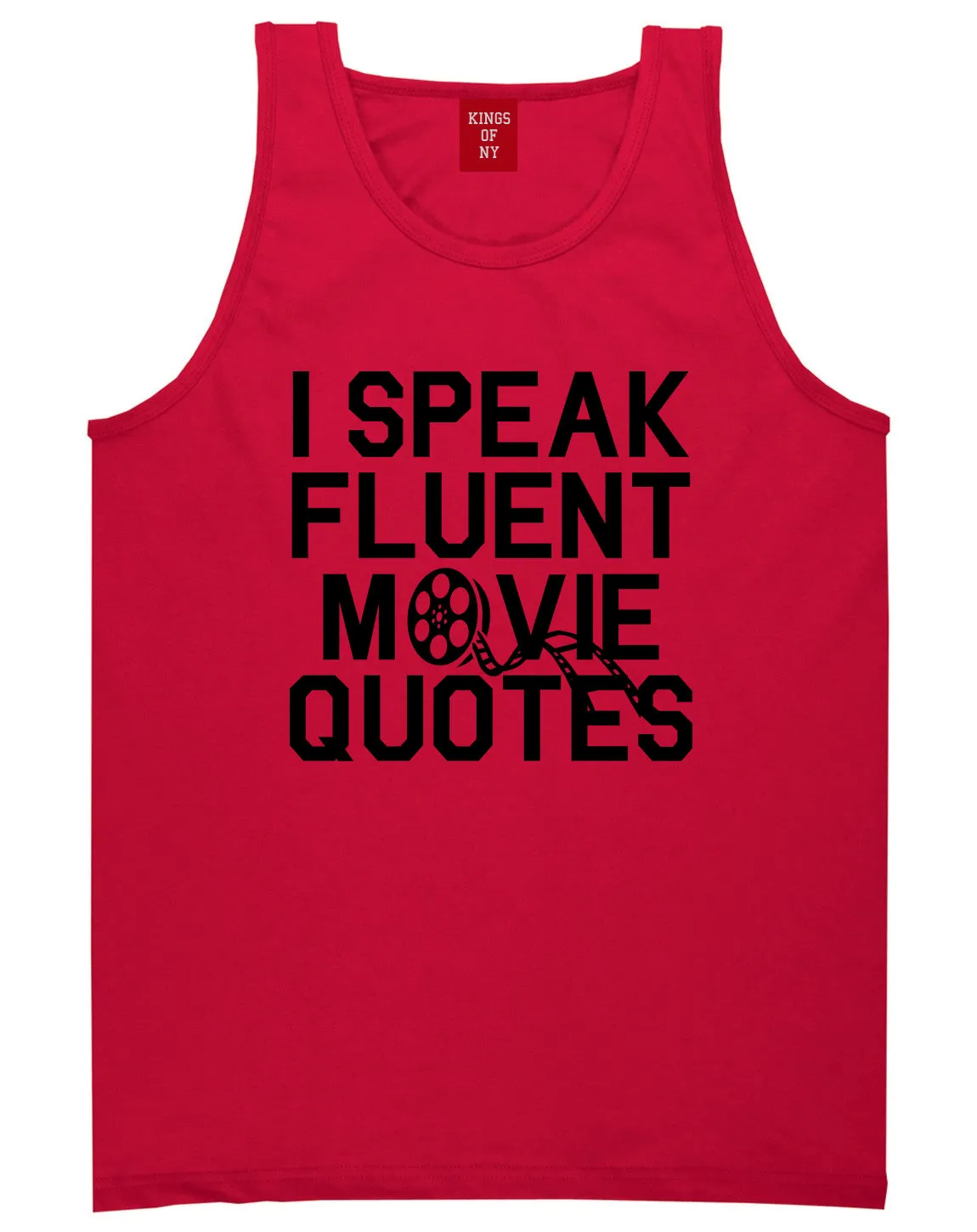 I Speak Fluent Movie Quotes Funny Nerd Mens Tank Top T-Shirt