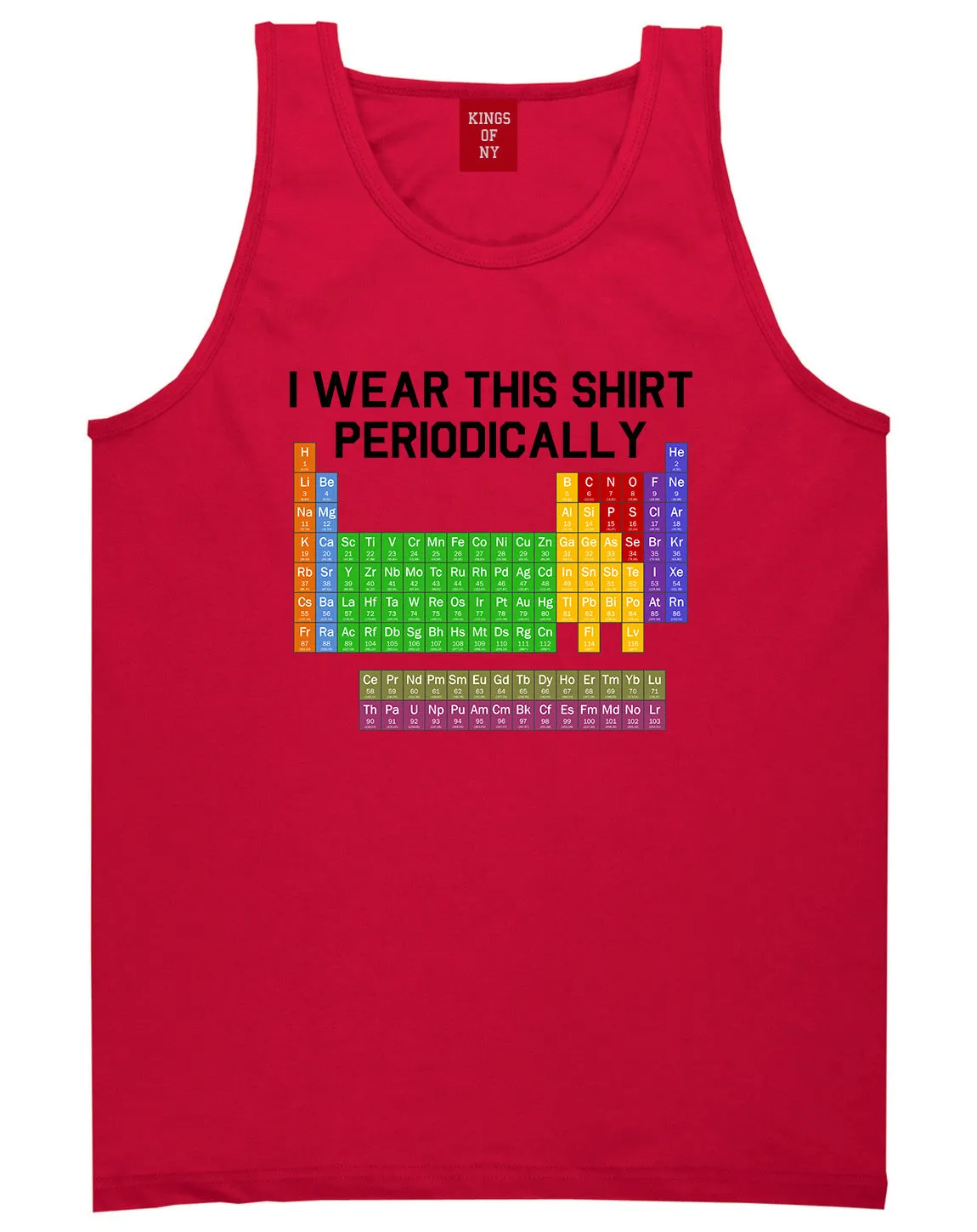 I Wear This Shirt Periodically Funny Science Mens Tank Top T-Shirt