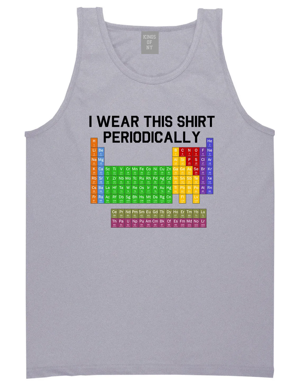 I Wear This Shirt Periodically Funny Science Mens Tank Top T-Shirt