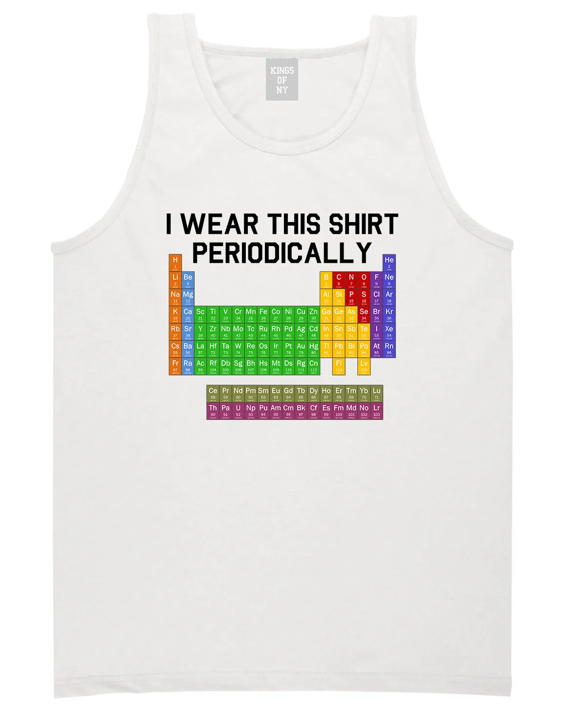 I Wear This Shirt Periodically Funny Science Mens Tank Top T-Shirt