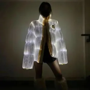 LED Lighting up Elegant Puffer Jacket