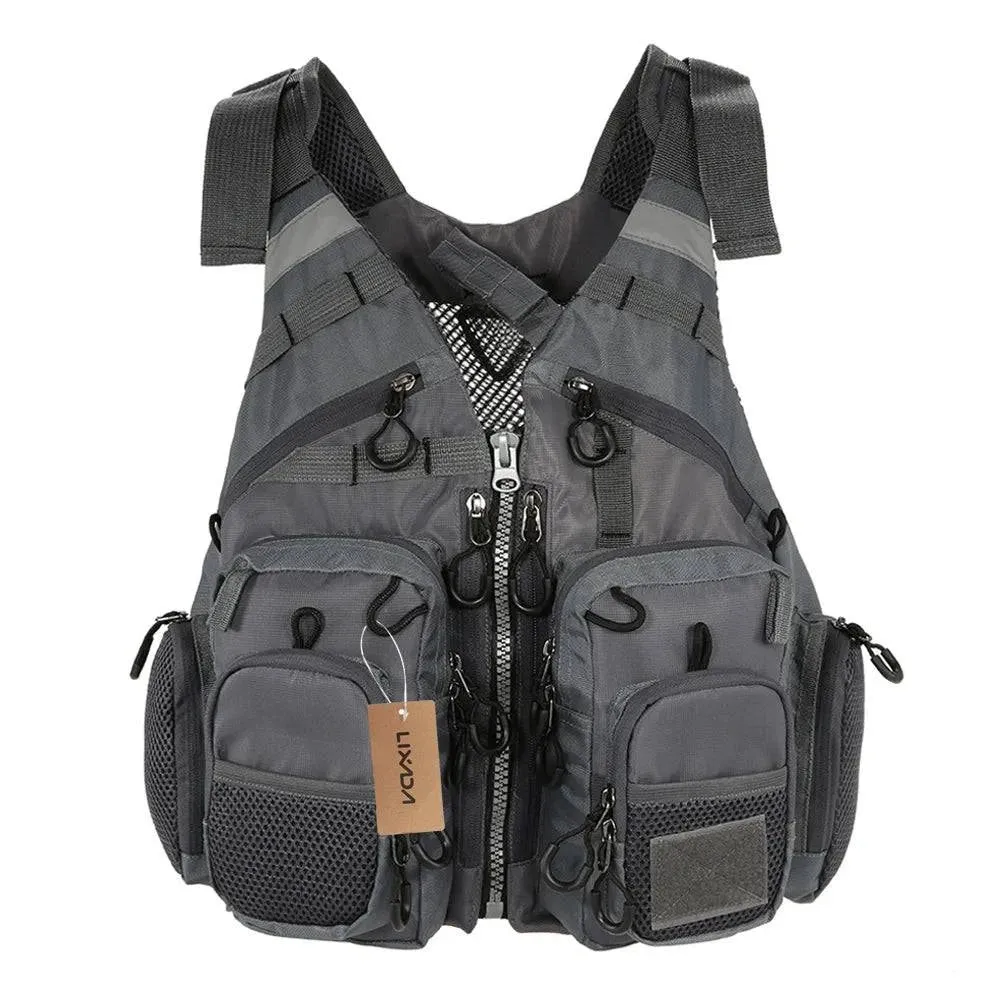 Lixada Adult Life Jacket Vest Safety Jacket Outdoor Survival Fishing Life Vest Jacket Swimming Hunting Vest Swimwear for Fishing