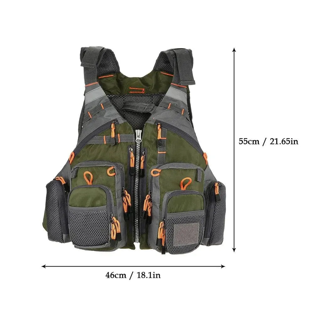 Lixada Adult Life Jacket Vest Safety Jacket Outdoor Survival Fishing Life Vest Jacket Swimming Hunting Vest Swimwear for Fishing