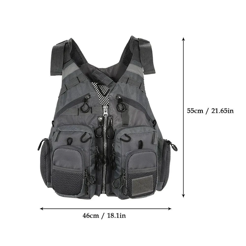 Lixada Adult Life Jacket Vest Safety Jacket Outdoor Survival Fishing Life Vest Jacket Swimming Hunting Vest Swimwear for Fishing