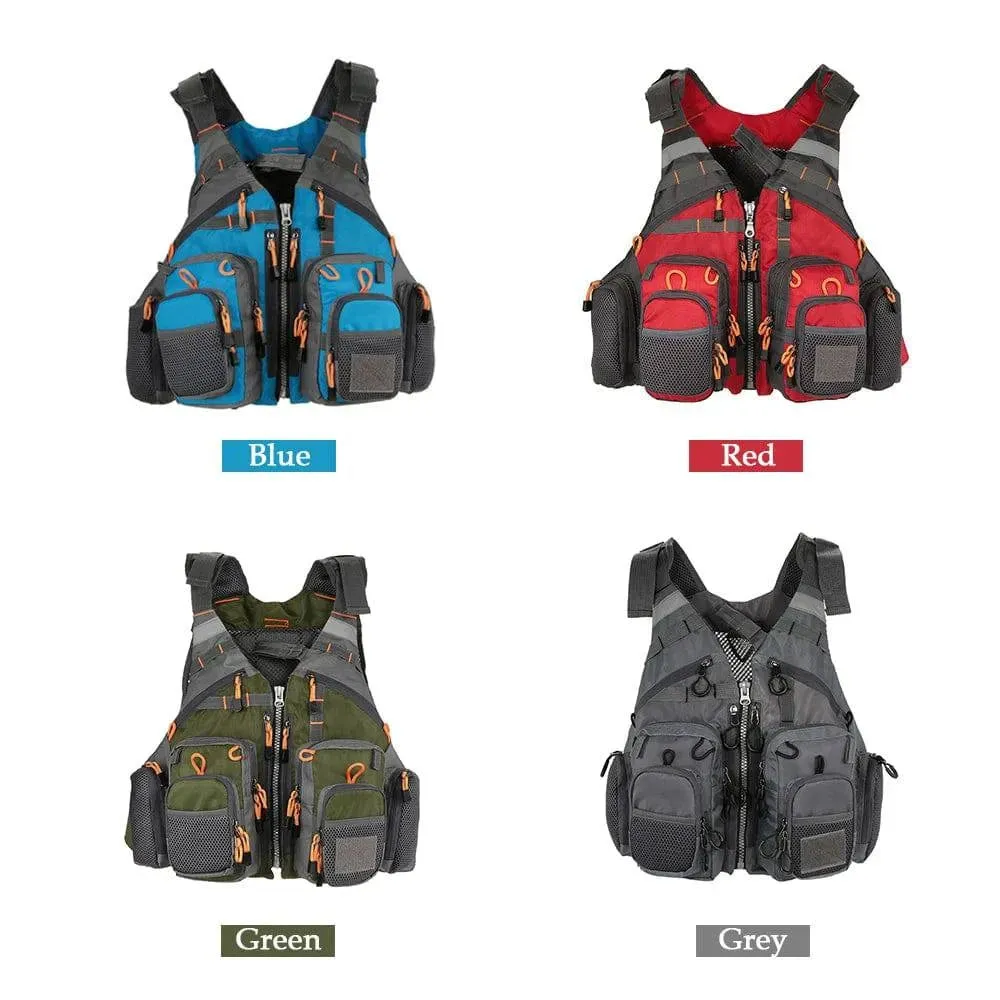 Lixada Adult Life Jacket Vest Safety Jacket Outdoor Survival Fishing Life Vest Jacket Swimming Hunting Vest Swimwear for Fishing