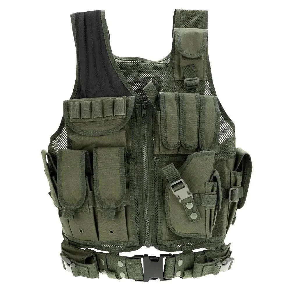 Lixada Tactical Vest Men Hunting Vest Tactical Military Vest Camouflage Vest Body Molle Armor Outdoor Jungle Equipment 5 Color