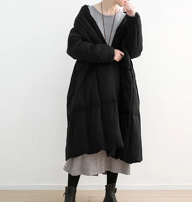 Loose Large Collar Puffer Coat Long Coat Winter Women Down Jacket 51008