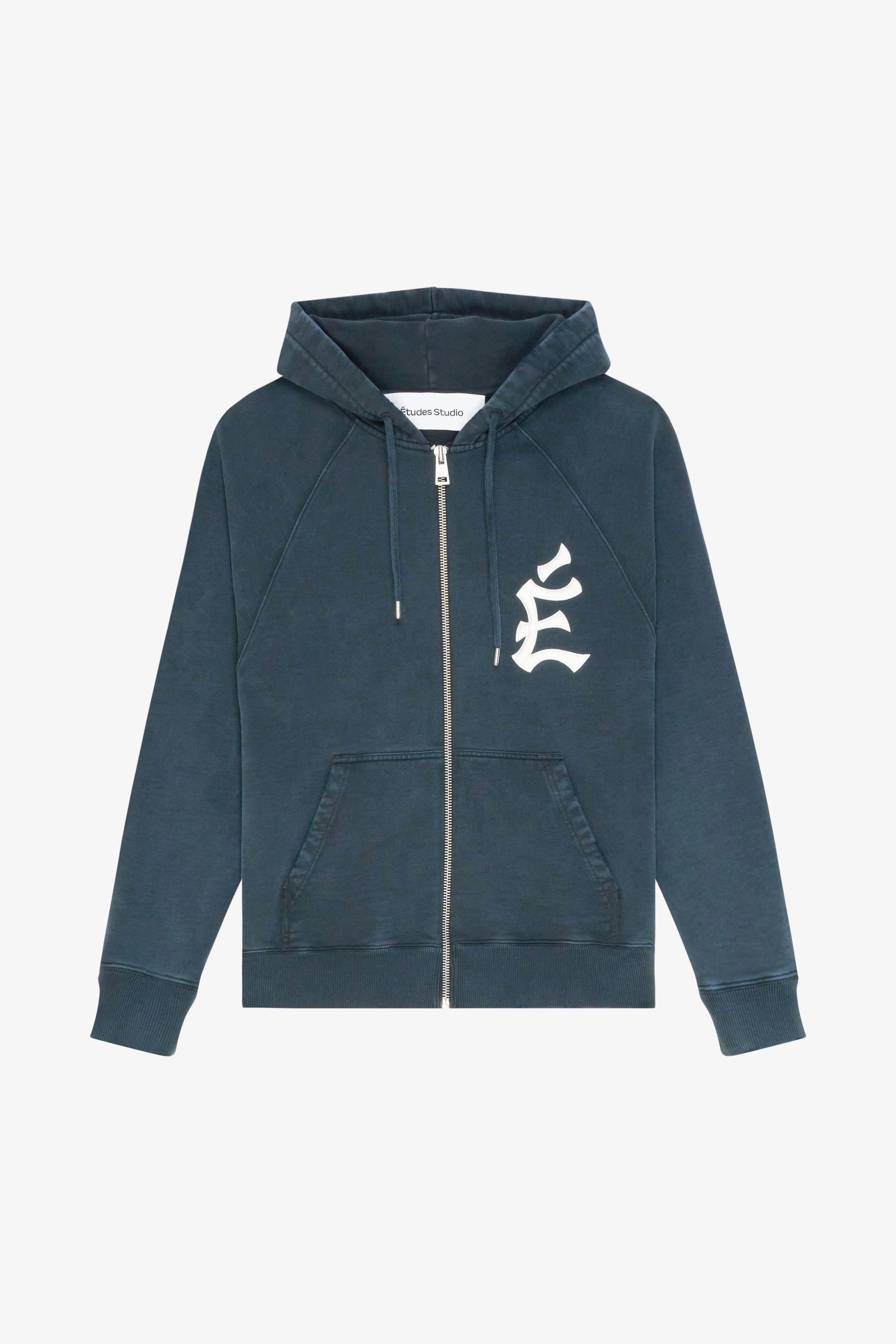 LOOSE ZIPPED HOODIE THE CITY NAVY