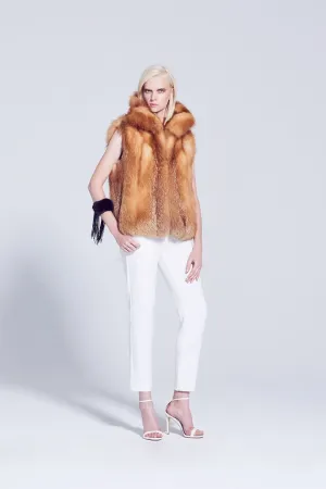 Maeve Fox Fur Vest