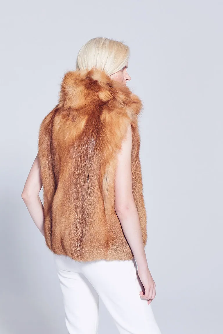 Maeve Fox Fur Vest