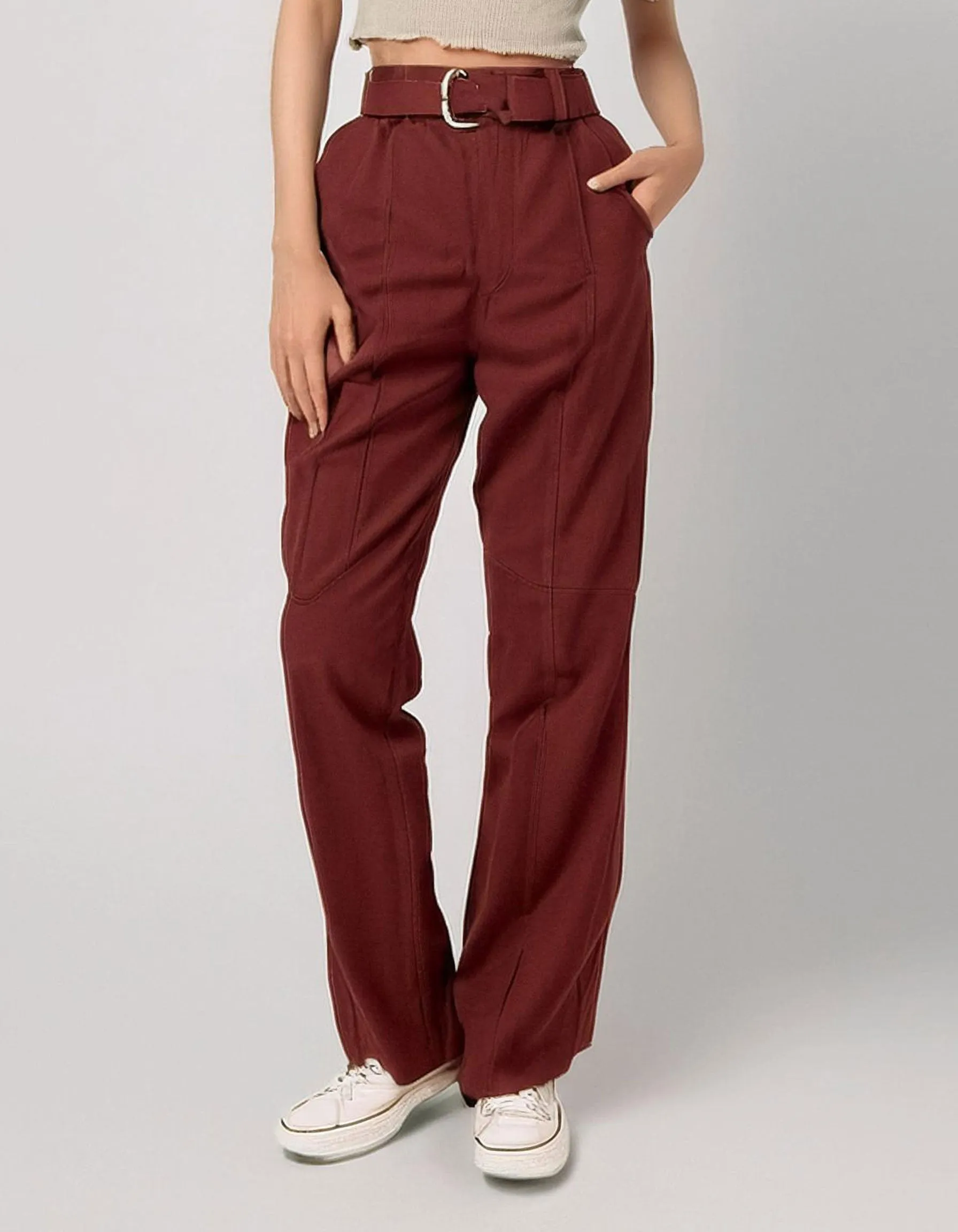 Maroon Cargo Pants