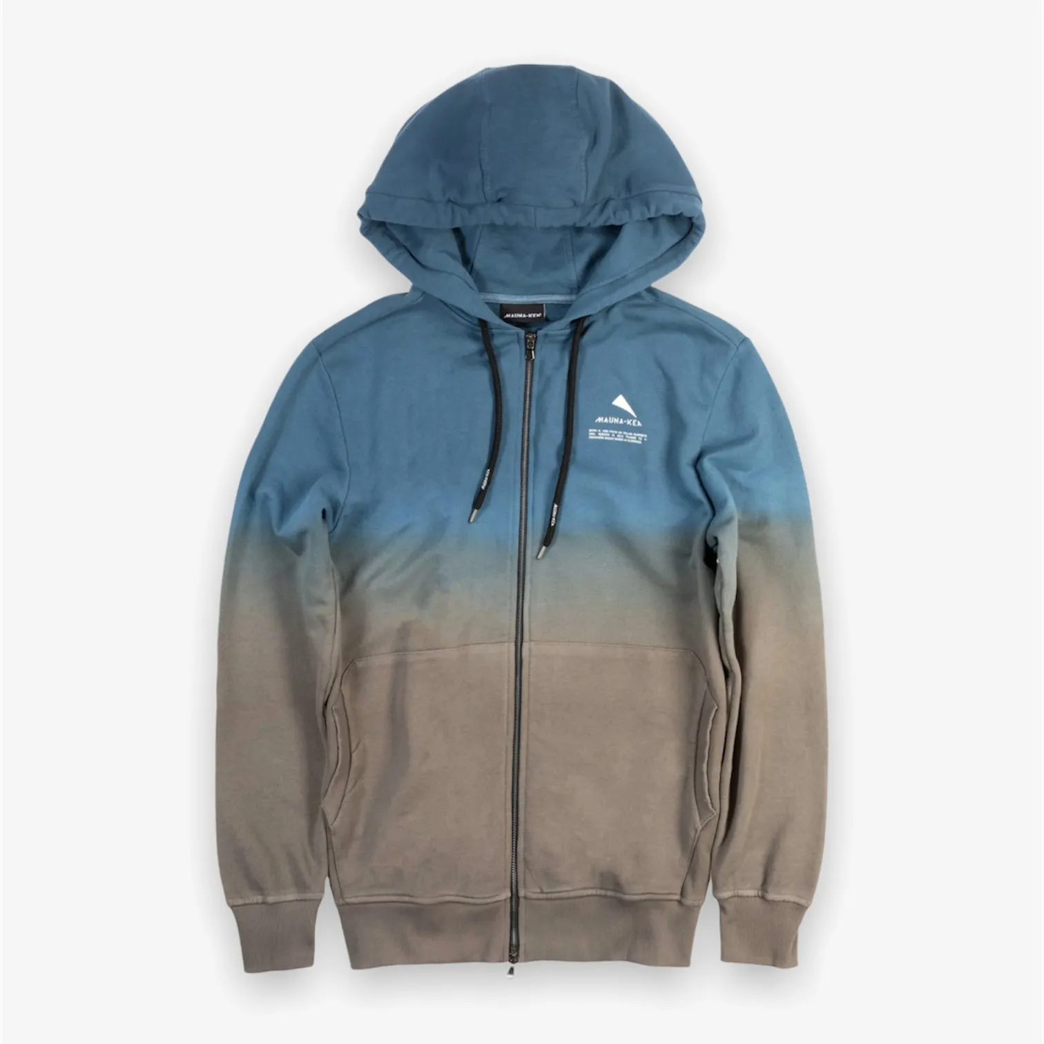 Mauna-kea Zipped Hoodie Blue Grey Gradient MKS401_2827