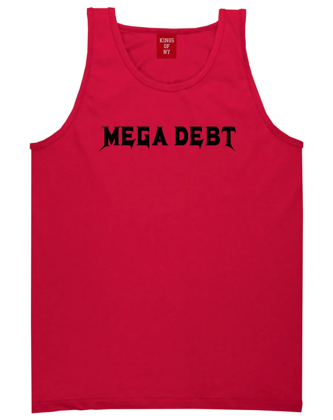 Mega Debt Funny Financial Mens Tank Top T-Shirt