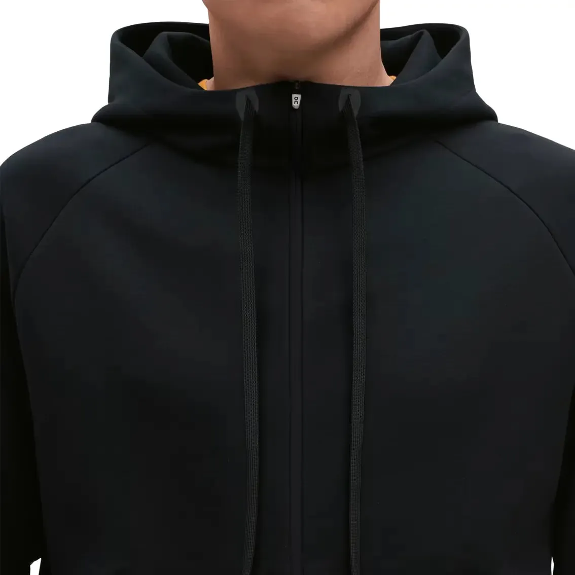 Mens On Running Zipped Hoodie - Black