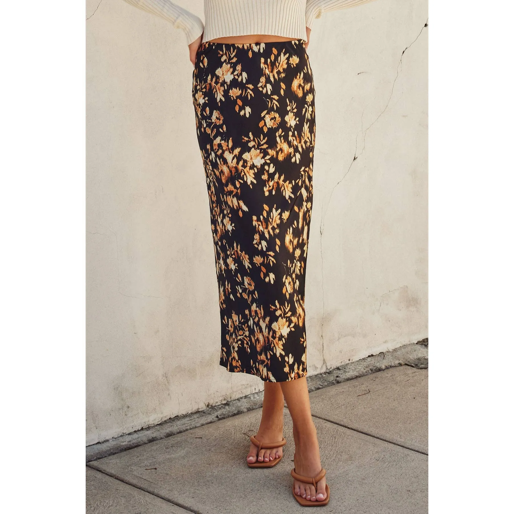 Midnight Glow Pull On Maxi Skirt