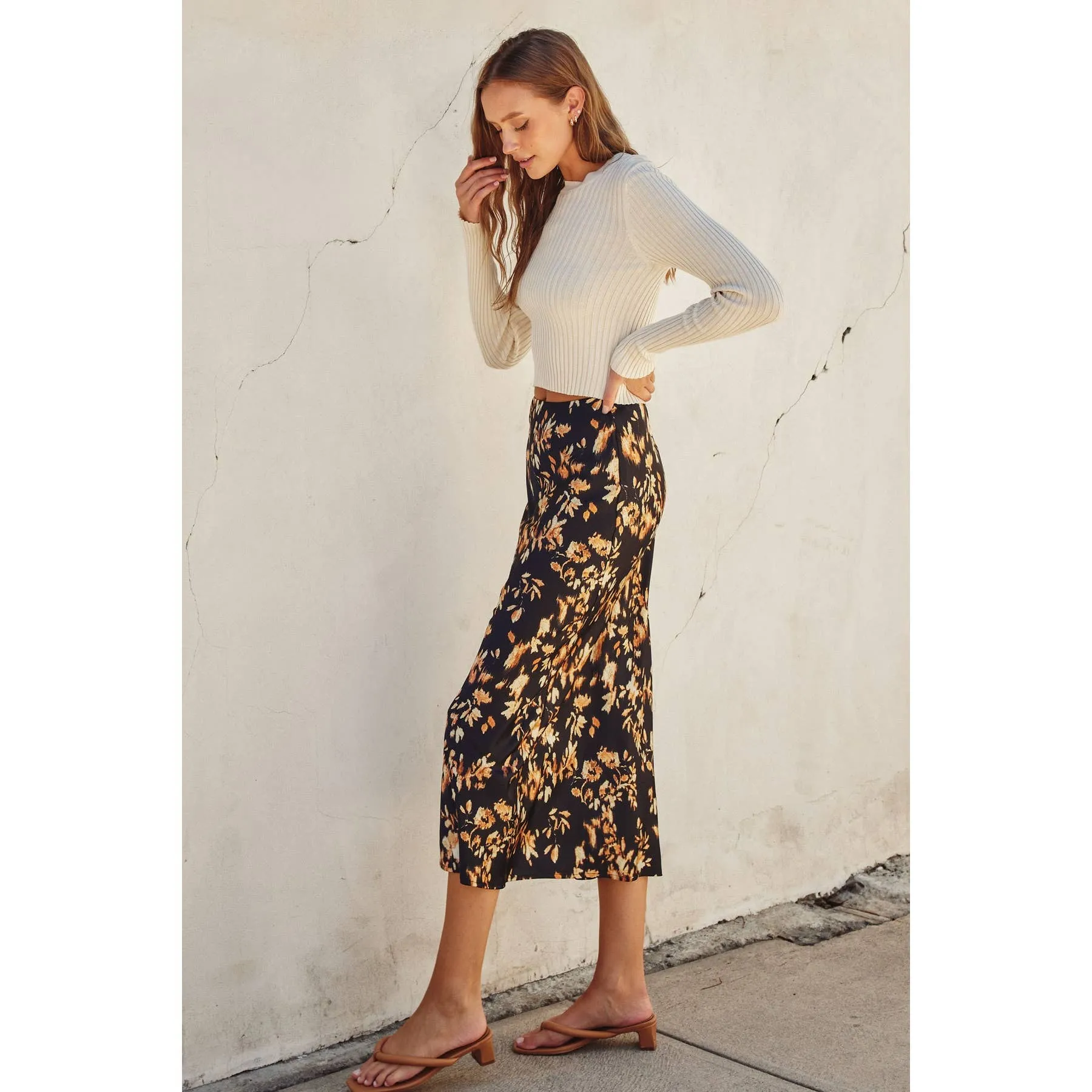 Midnight Glow Pull On Maxi Skirt