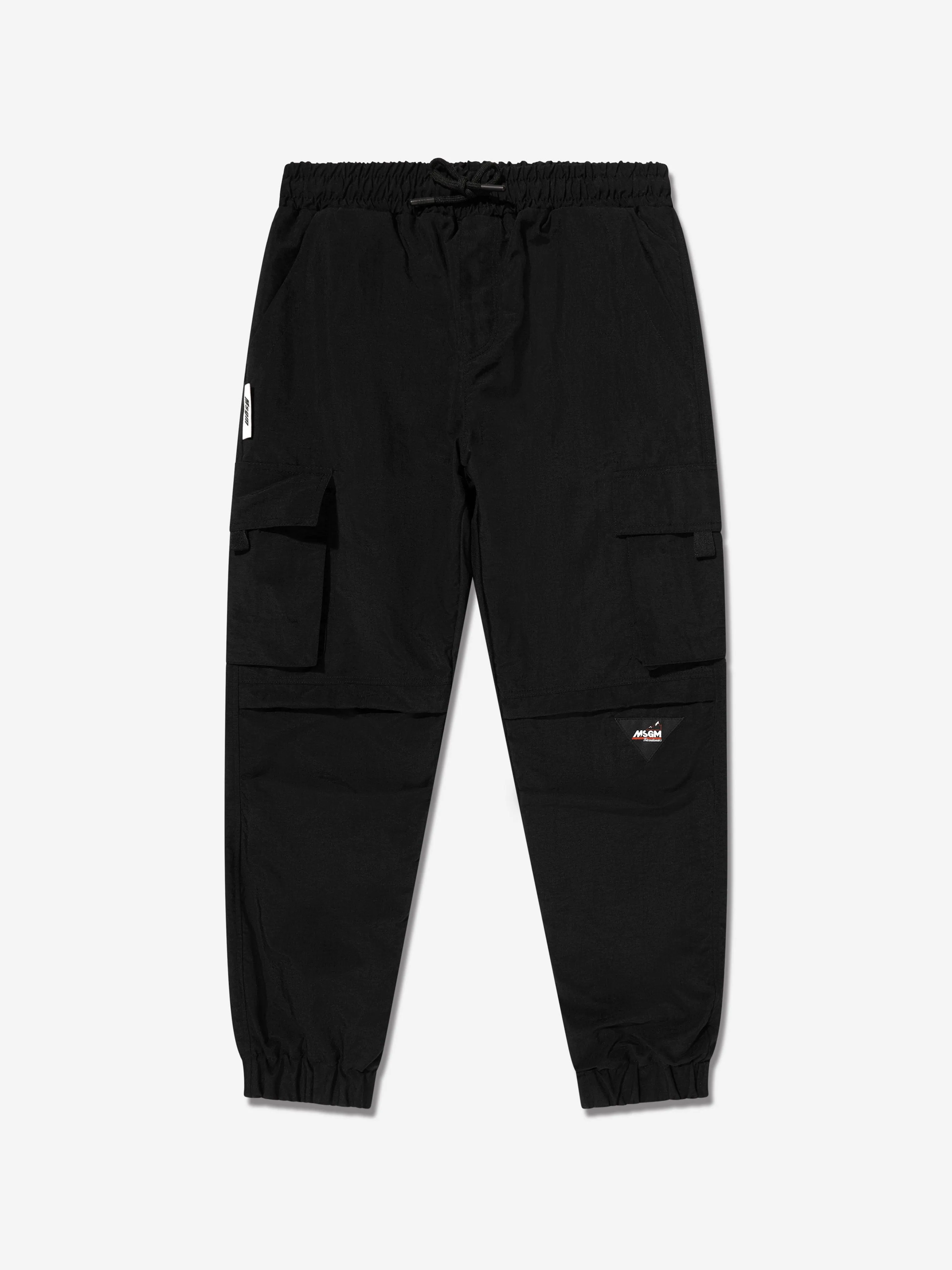 MSGM Boys Cargo Pants in Black