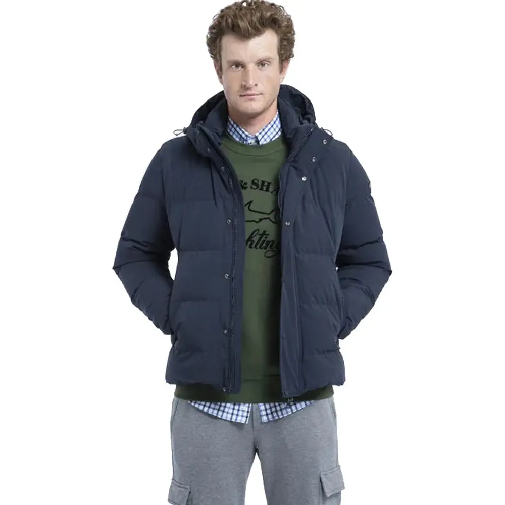 Navy 4X4 Stretch Save the Sea Puffer Jacket