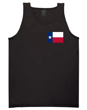 Texas State Flag TX Chest Mens Tank Top T-Shirt