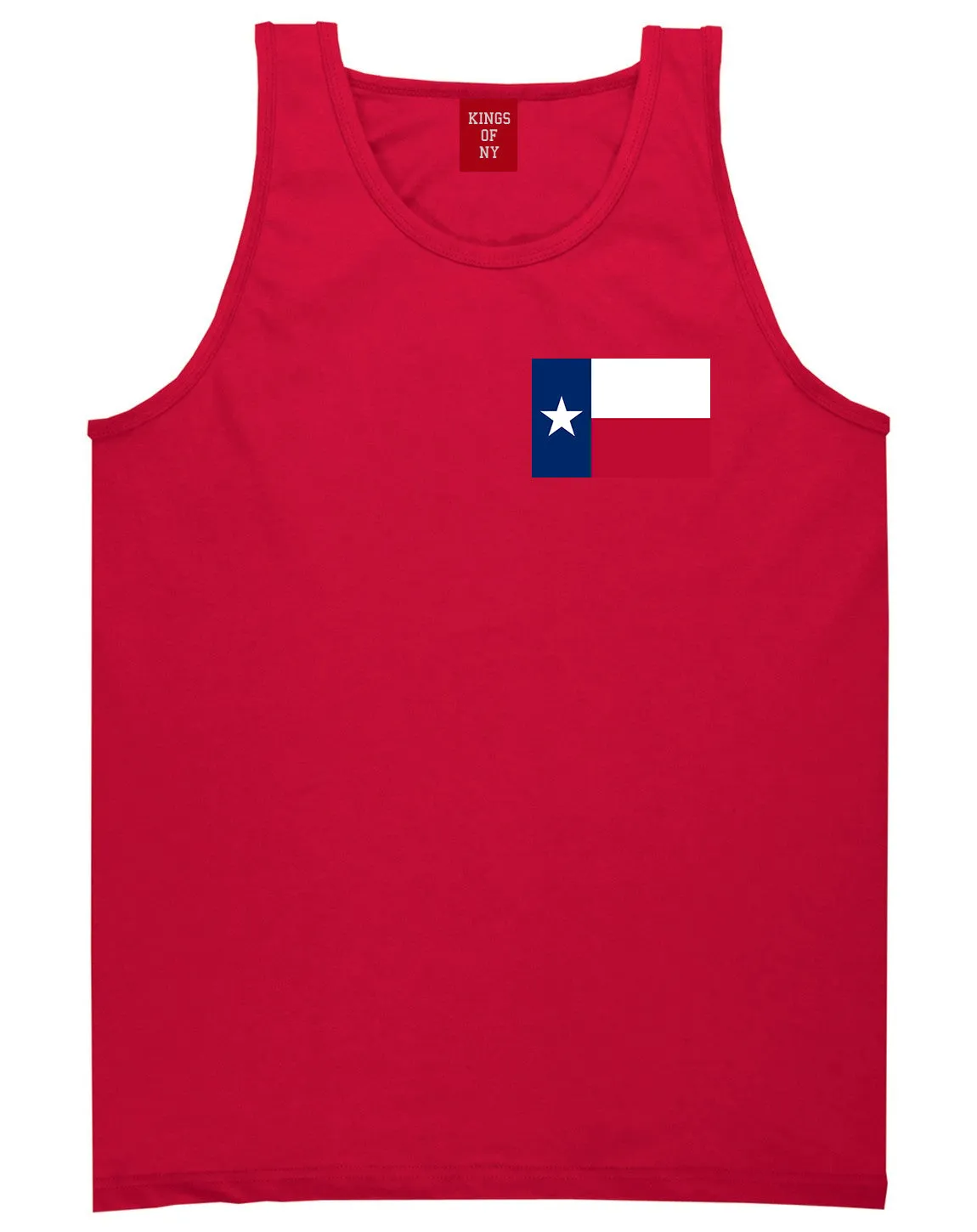 Texas State Flag TX Chest Mens Tank Top T-Shirt