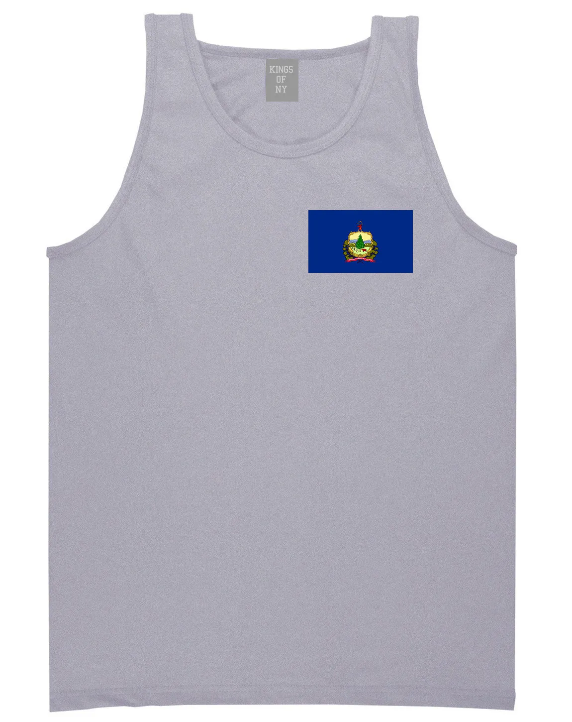 Vermont State Flag VT Chest Mens Tank Top T-Shirt