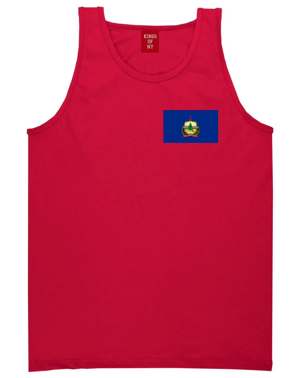 Vermont State Flag VT Chest Mens Tank Top T-Shirt