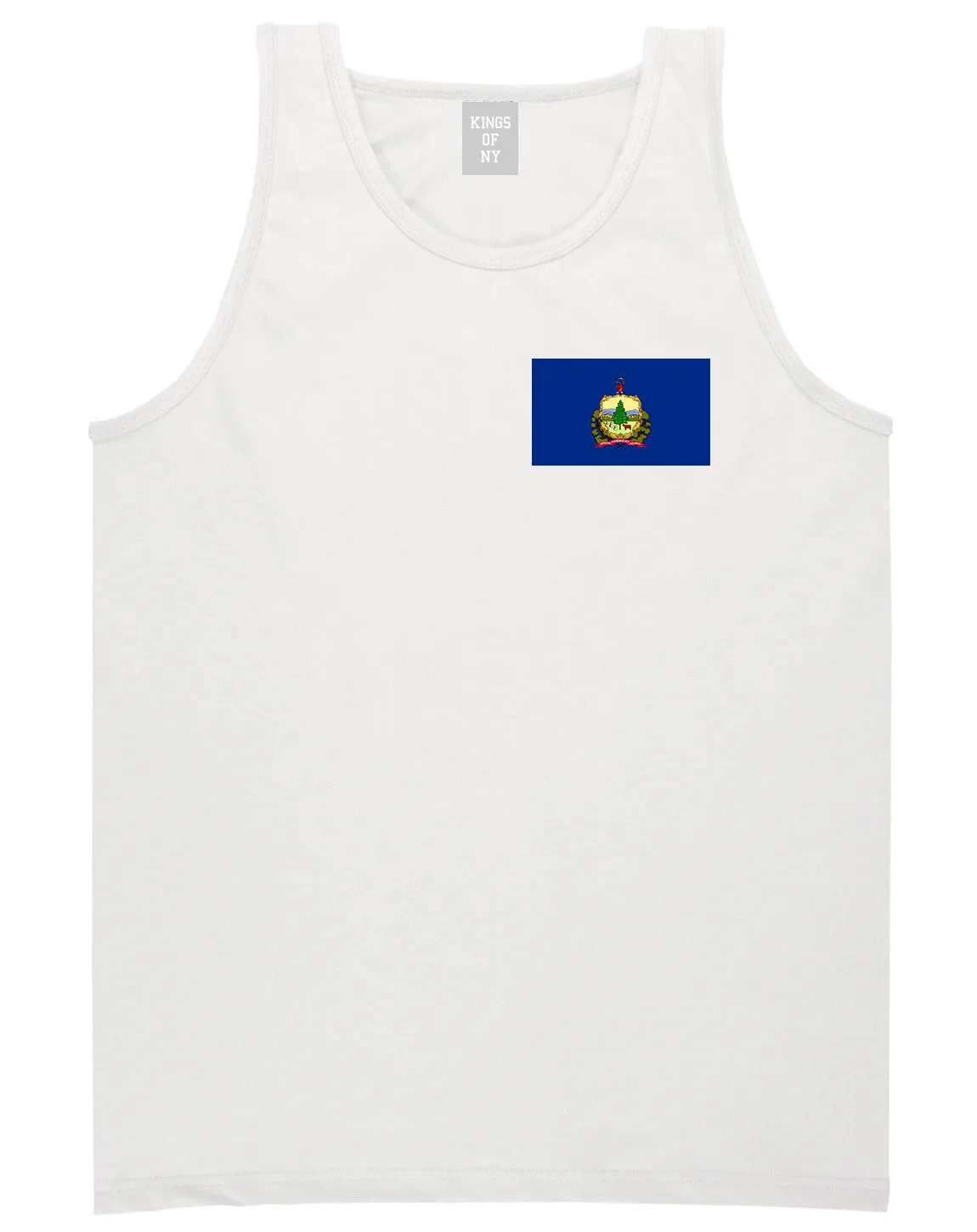 Vermont State Flag VT Chest Mens Tank Top T-Shirt