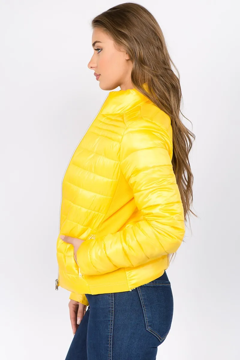 Zip Down Puffer Jacket -Women